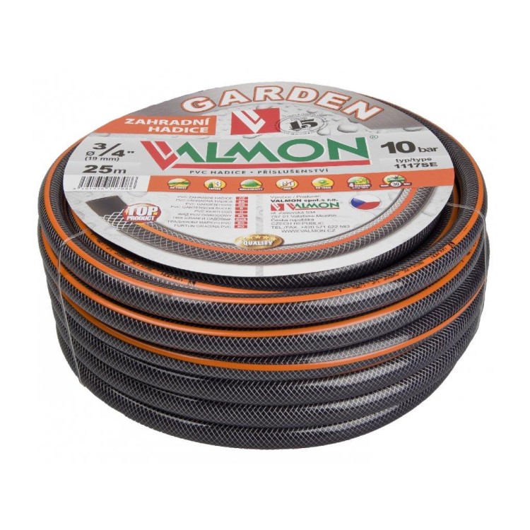 Hadice na vodu zahradní PVC GARDEN šedá (10BAR) 3/4"