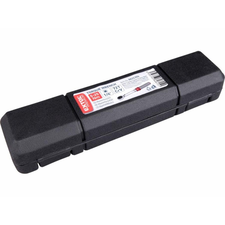 EXTOL 8825306 Klíč momentový, 1/4", 5-25Nm, CrV