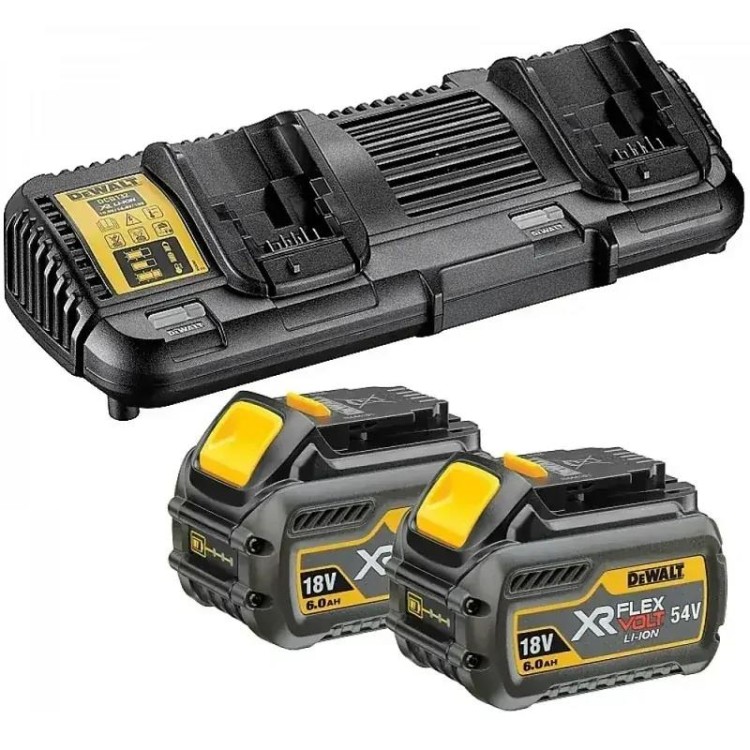 DEWALT DCB132T2 Dvojitá nabíječka s akumulátory 2x 6,0Ah Li-ion FLEXVOLT 18V/54V