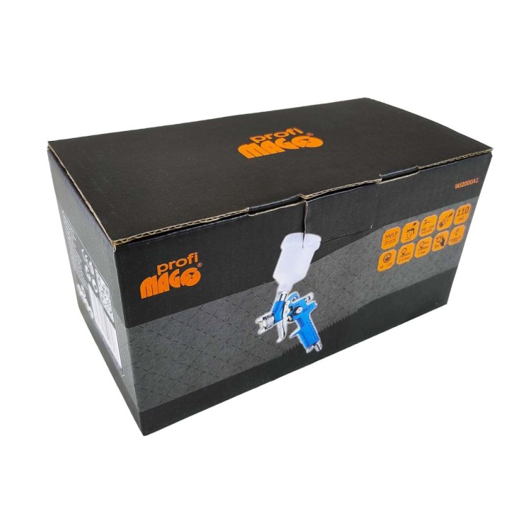 MAGG WJ2000A1 Stříkací pistole (HVLP), horní nádobka 100 ml, tryska 1 mm