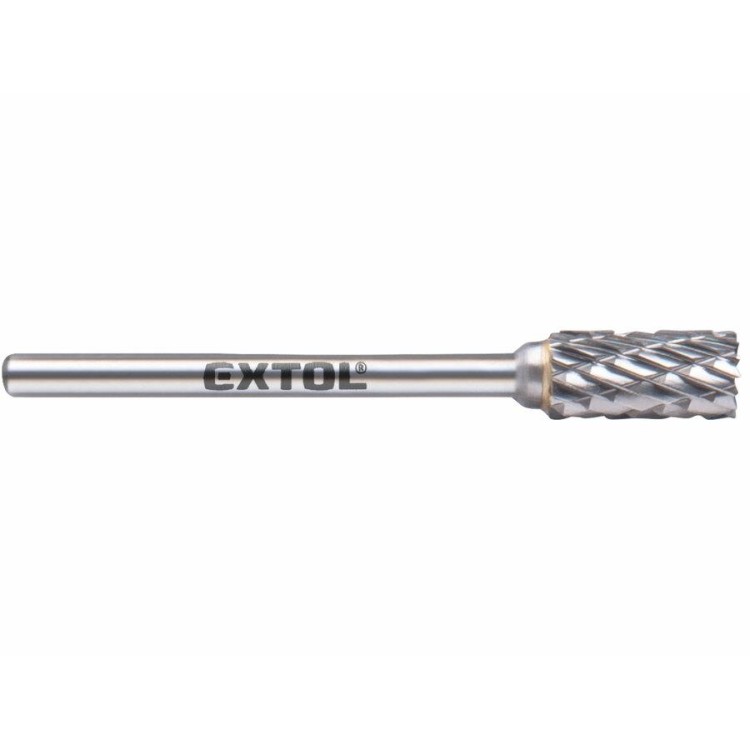 EXTOL 8703813 Fréza karbidová válcová s čelním ozubením pr.6x13mm/stopka 3mm
