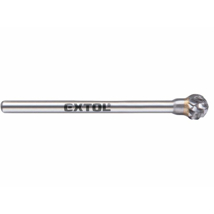 EXTOL 8703833 Fréza karbidová, kulová, pr.6mm, pr.stopky 3mm