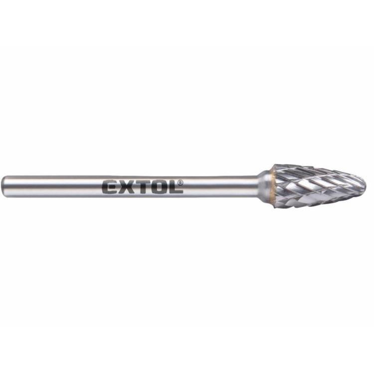 EXTOL 8703853 Fréza karbidová, kulatý oblouk, pr.6x13mm, pr.stopky 3mm