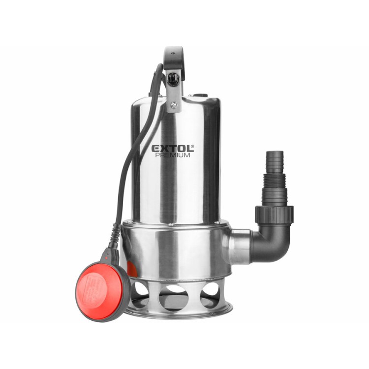 EXTOL 8895016 Čerpadlo ponorné kalové, nerezové tělo, 1100W, 1600l/h, 15m kabel