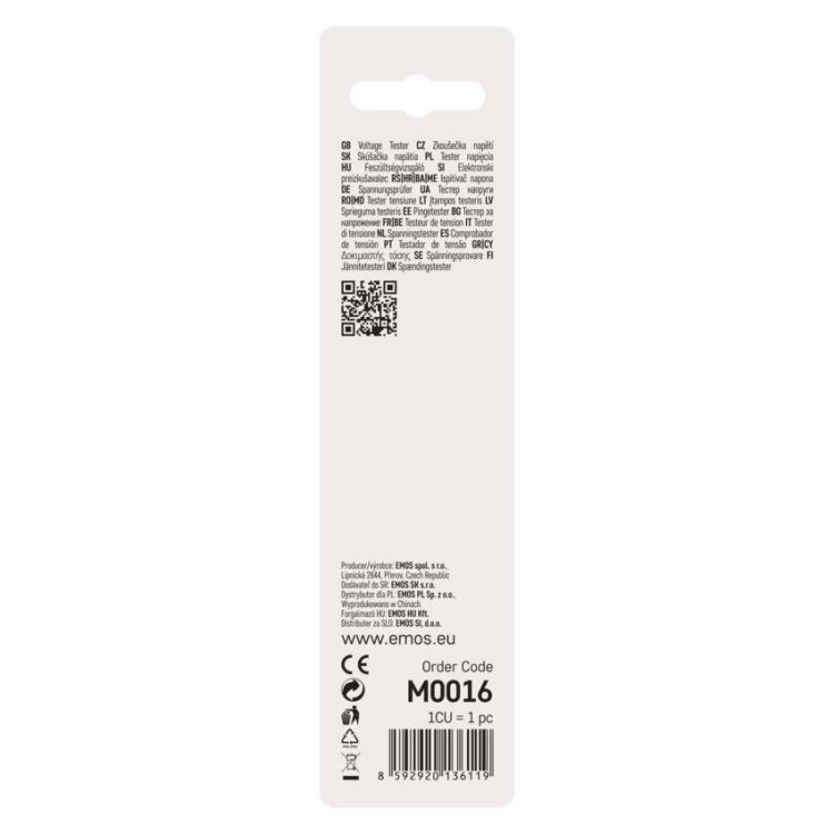 EMOS M0016 Zkoušečka napětí VT-101