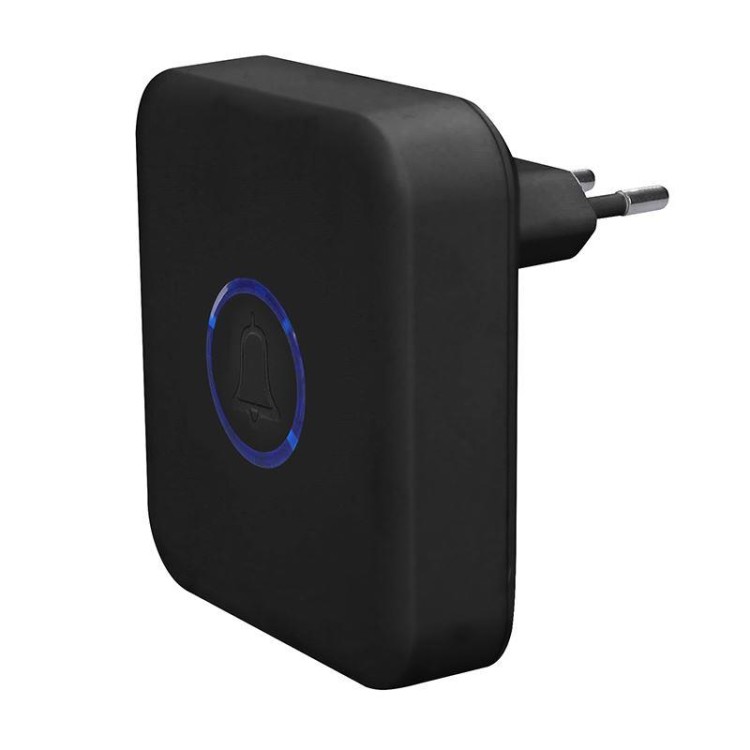 SOLIGHT 1L70B Bezdrátový zvonek bezbateriový, 150m, černý