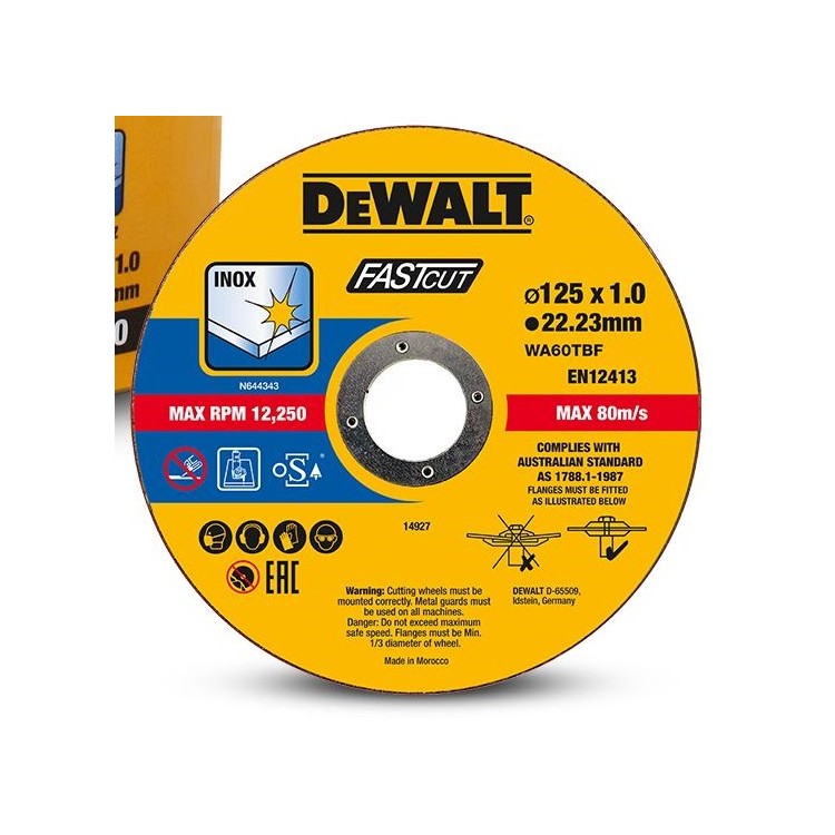DeWalt DT20540-QZ Kotouč řezný na kov 125mm x 1,0mm x 22,23mm