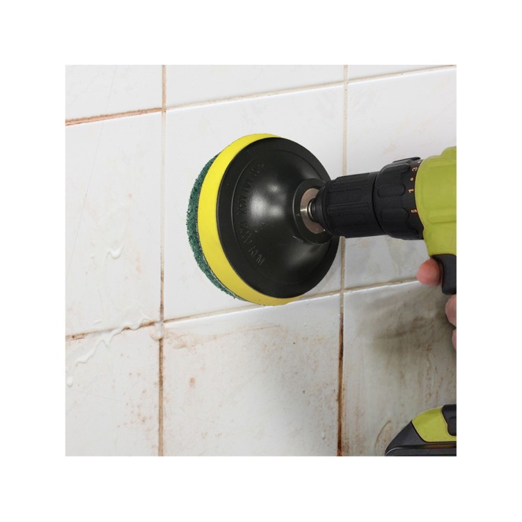 EXTOL sada čistících/leštících výseků na vrtačku 10ks, průměr 100mm, 3x3druhy