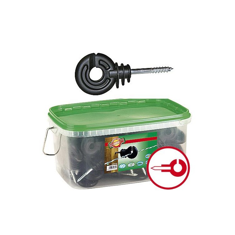 33380 Izolátor pro elektrické ohradníky CZ 131 kruhový s vrutem 5 mm