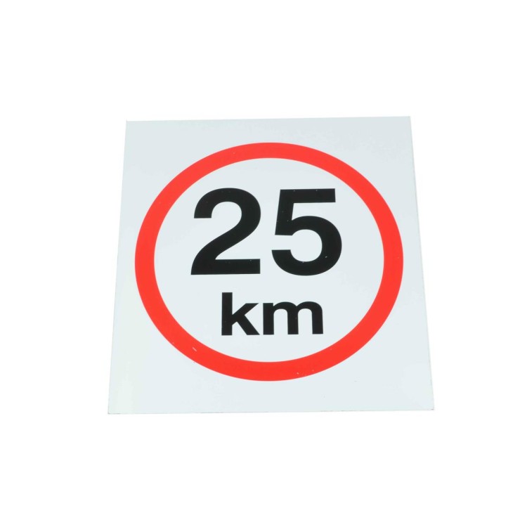 Omezení rychlosti 25 km
