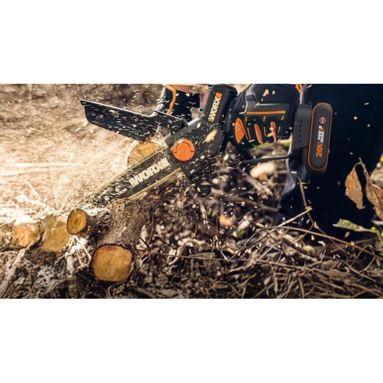 WORX WG327E Aku řetězová pila 20V, 1x 2Ah - Powershare