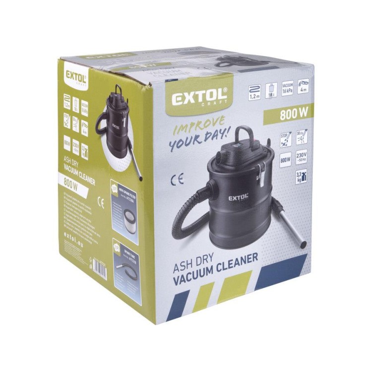 Extol 417231 Vysavač popela krbový, 18l