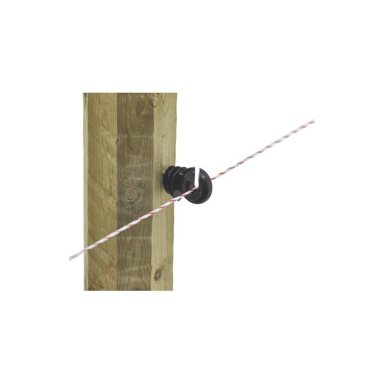KERBL Izolátor pro elektrický ohradník Easy Drill velký s průchozím vrutem 6 mm