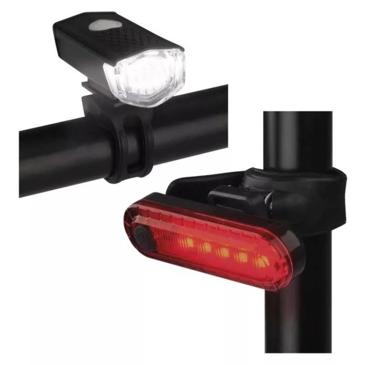 Emos P3923 Svítilna LED přední + zadní nabíjecí na kolo 90 Im