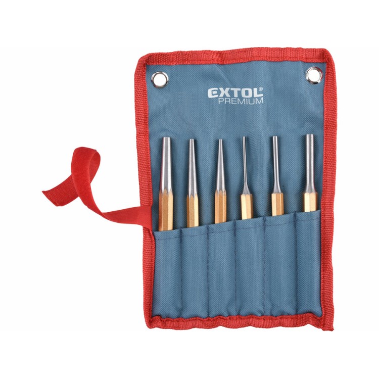 Extol Premium 8801823 Průbojníky a vyrážeče, sada 6ks