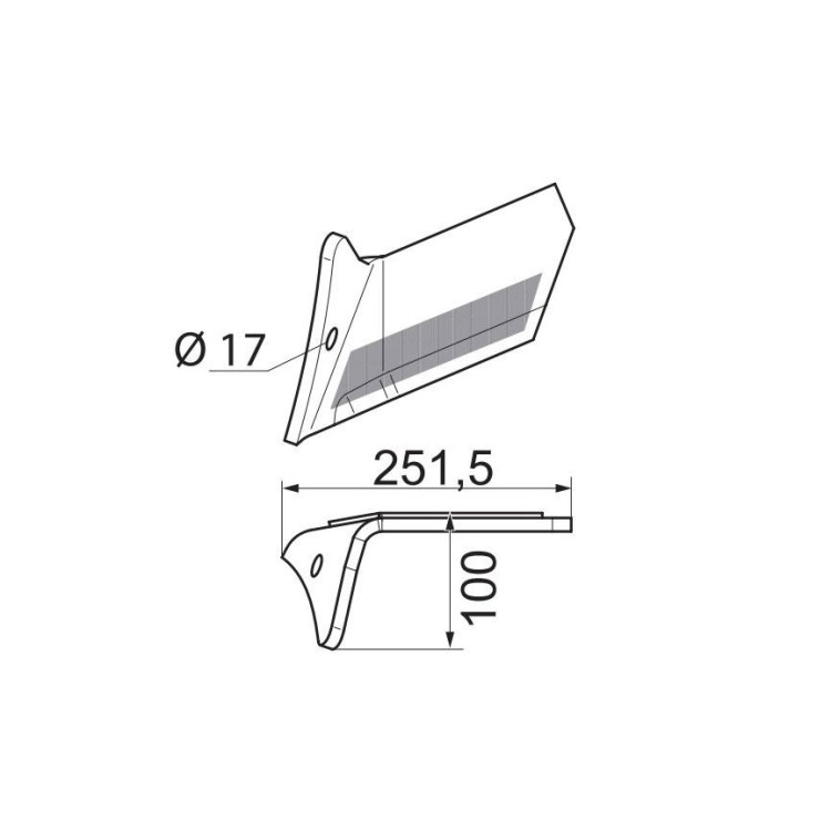 Pöttinger 9104.50.023.0 Radlička levá 350 Durastar - Terria