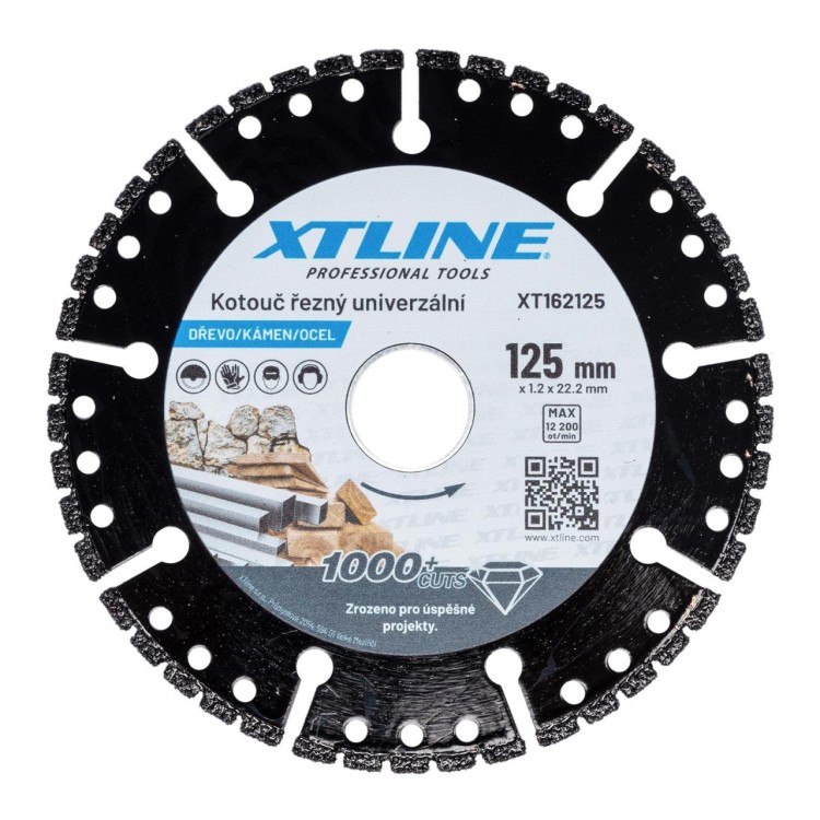 XTLINE XT162125 Kotouč univerzální na dřevo, kámen, ocel