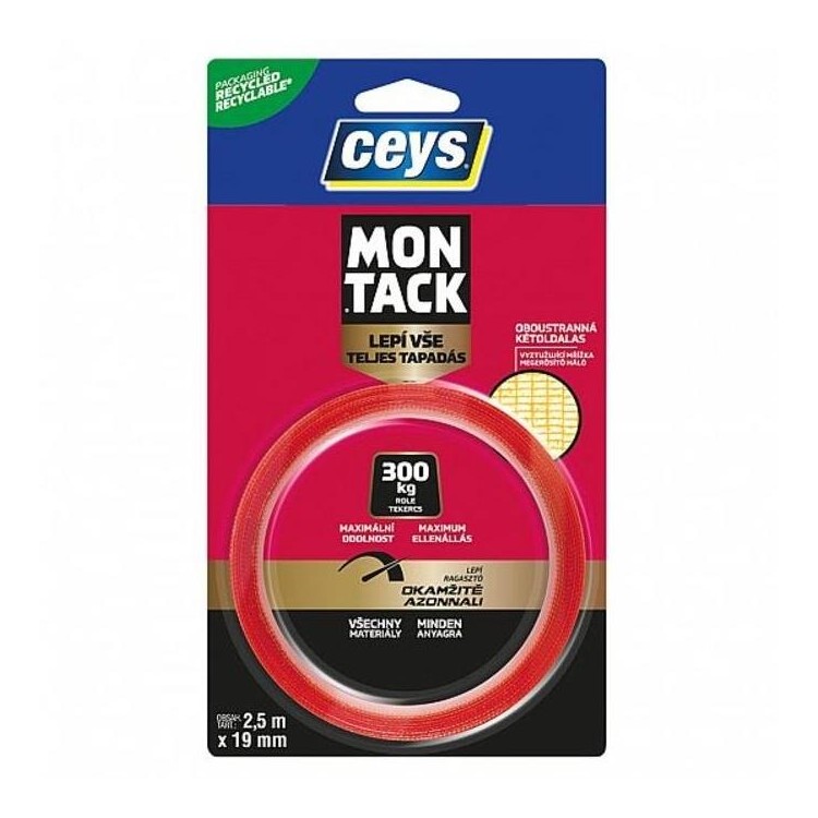 CEYS MONTACK 48507302 Páska oboustranná 2,5m x 19mm