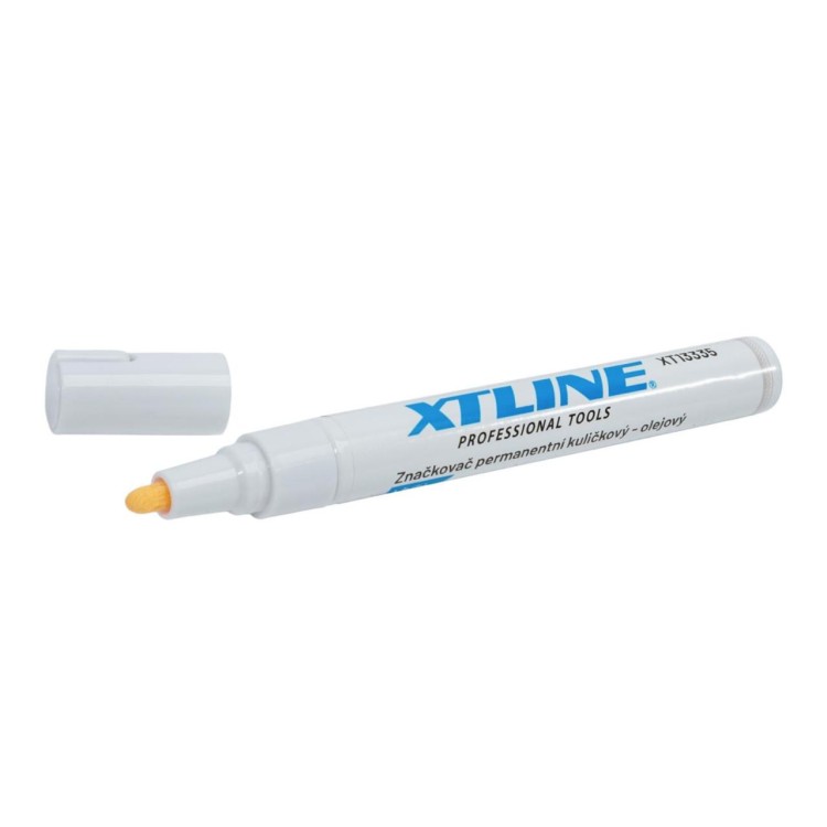 XTLINE XT13335 Značkovač permanentní kuličkový - olejový, bílý