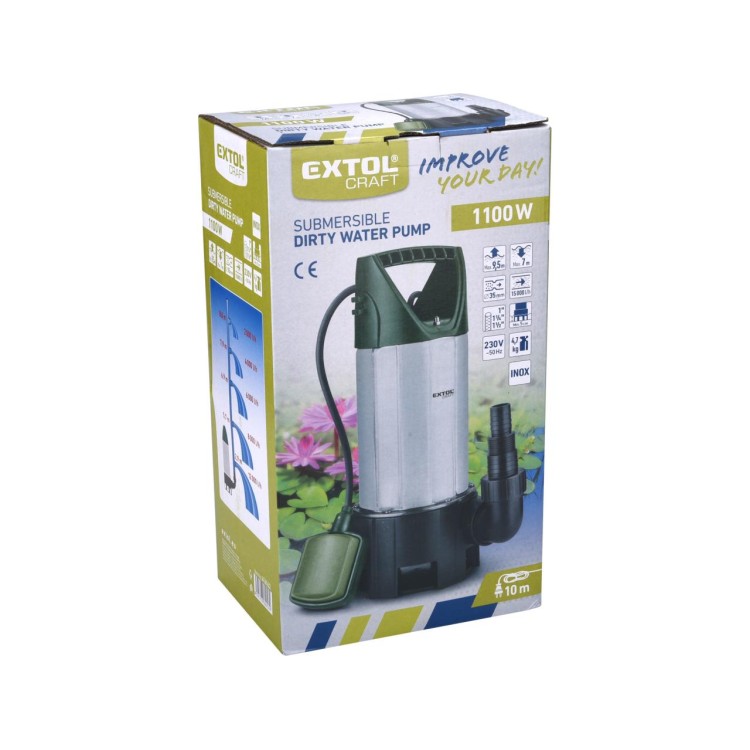 EXTOL 414162 Čerpadlo ponorné 1100 W 15000 l/hod.