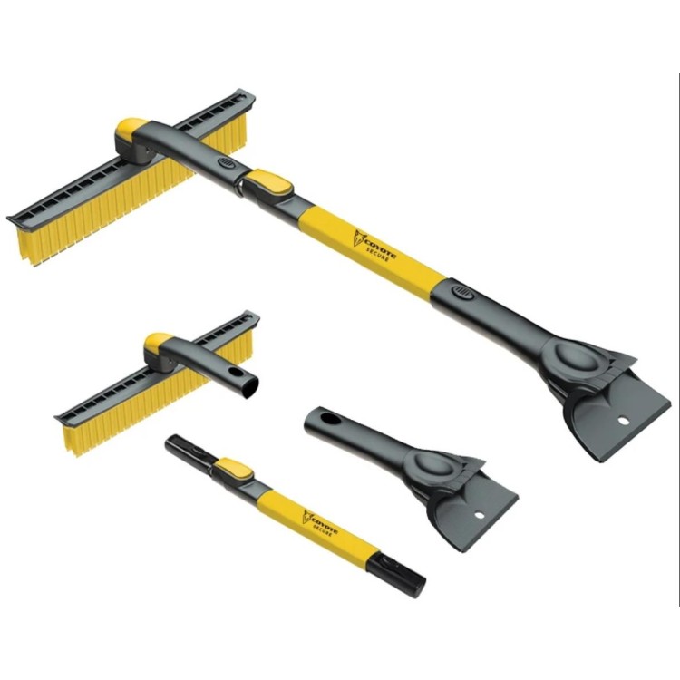 COYOTE SECURE CY-515356 Škrabka silikonová se smetáčkem 77-100 cm