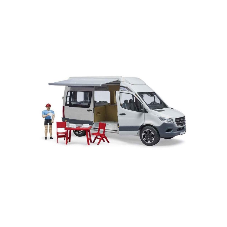 Bruder 02672 MB Sprinter Camper s figurkou