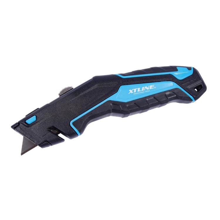 XTline XT19130 Nůž výsuvný bezpečnostní + náhradní břity, SK4, 19 mm