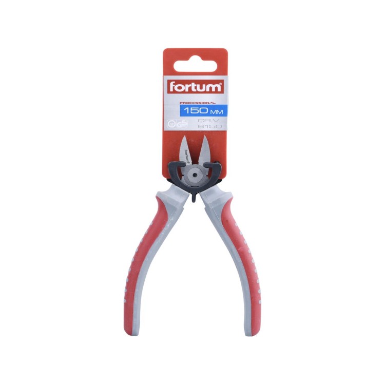 Fortum 4770403 Kleště štípací boční pro elektroniku, 150mm, 61CrV5