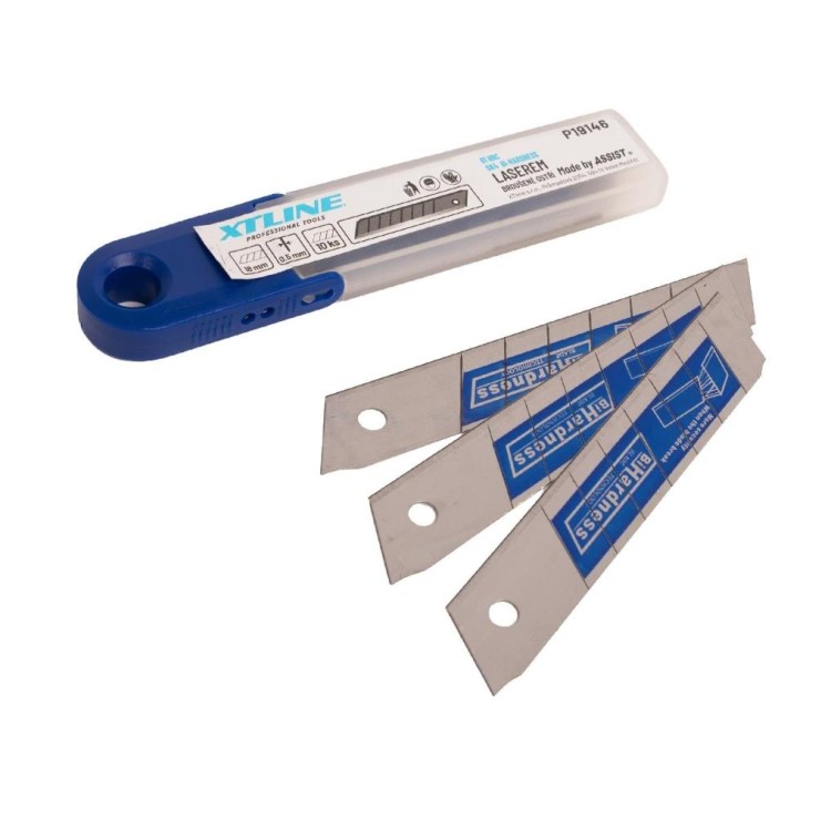 XTLINE P19146 Náhradní čepele Bi-hardness  SK4, 18 mm 1bal/10ks