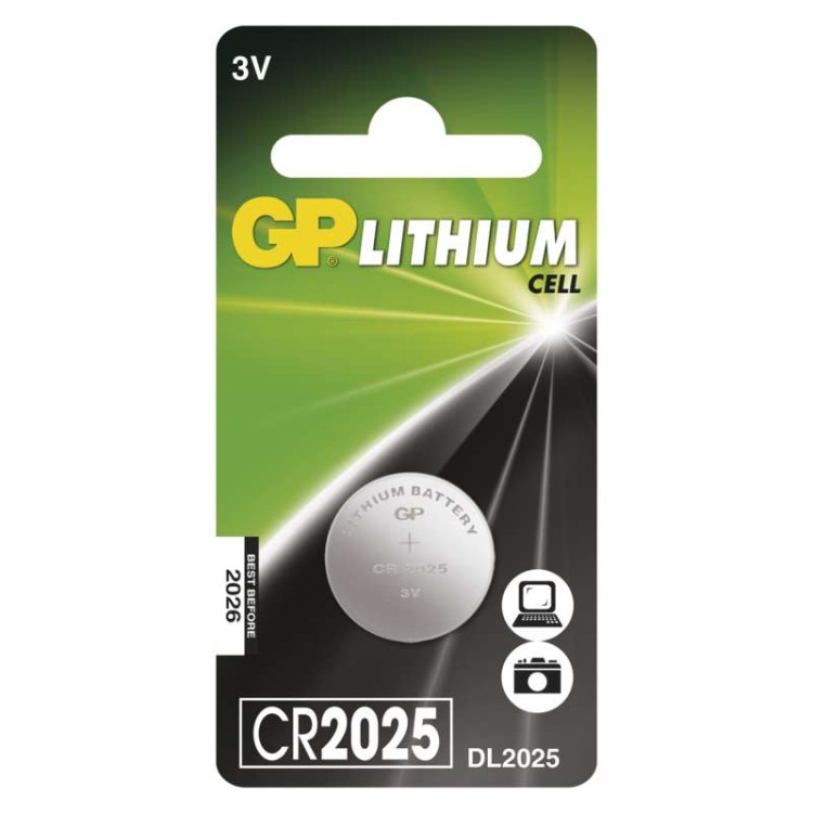 Baterie lithiová knoflíková 3V  GP CR2025 1ks