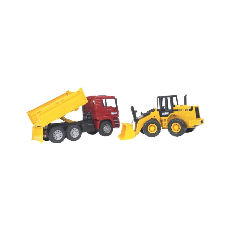 MAN nákladní auto s bagrem Bruder 02752