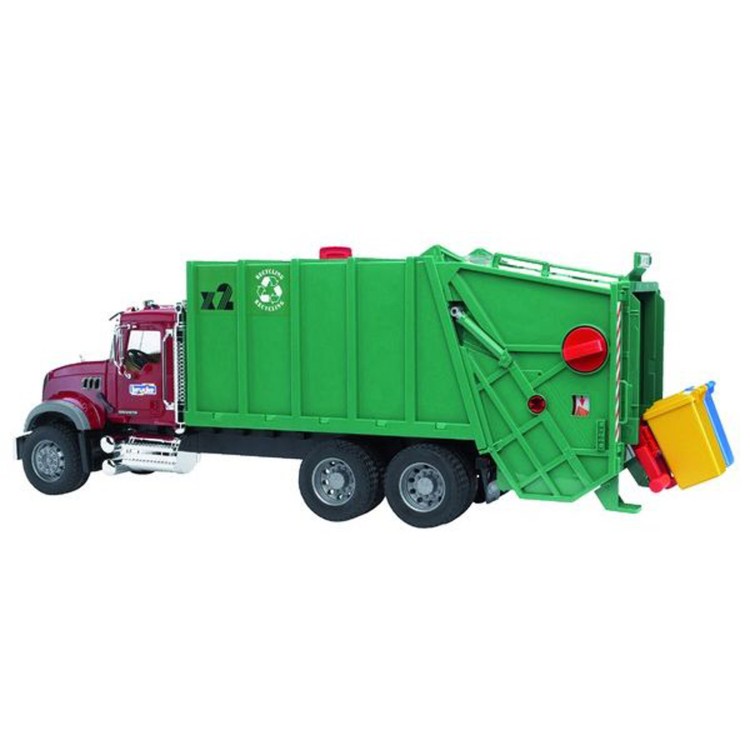 Nákladní auto MACK Granit - popelář, zelený