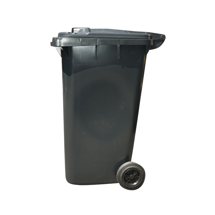 Popelnice 240 l PVC s kolečkama černá