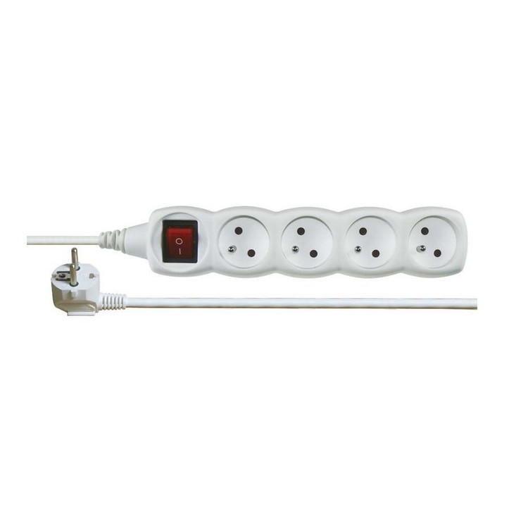 Prodlužovák 4 zásuvky 3 m+vyp~250 V/10 A