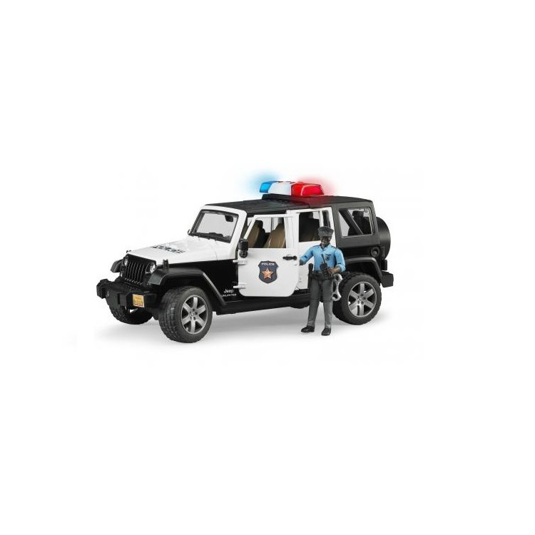 Jeep Wrangler Policie s figurkou Bruder 02527