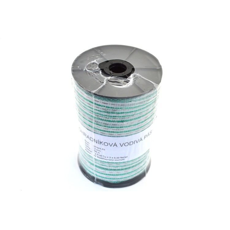 Vodič páska STARLINE šíře 12 mm 4xCu0,30 bílá/zelená 200m