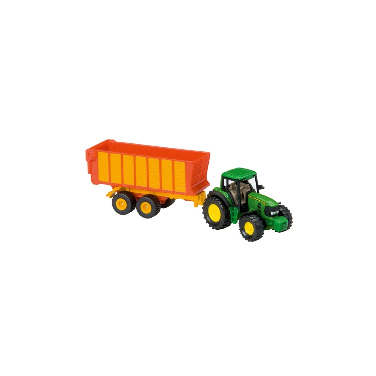 Model John Deere traktor s vlekem