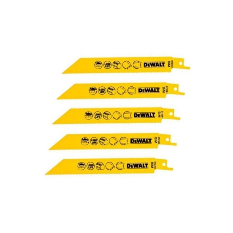 DEWALT DT2361 Pilové listy pro řezání kovu 5ks