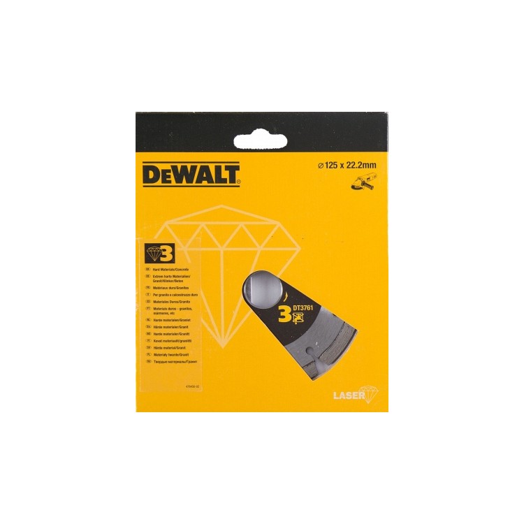 DEWALT DT3761 Diamantový kotouč na žulu pro suché řezání 125x22,2mm