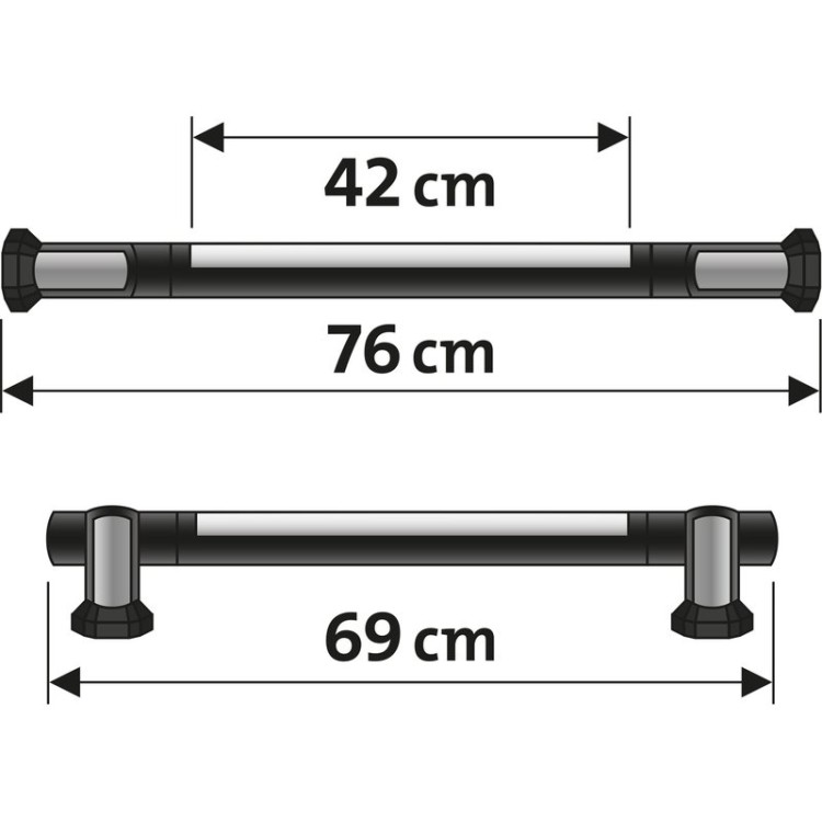 Svítilna montážní rotační a kloubová 75cm 1200lm
