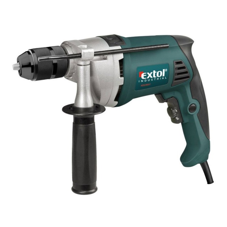 EXTOL INDUSTRIAL vrtačka s příklepem, Click-lock, 850W