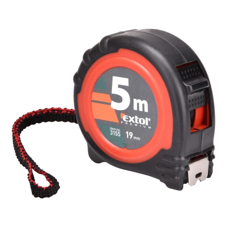 EXTOL PREMIUM metr svinovací, 5m, š. pásku 19mm