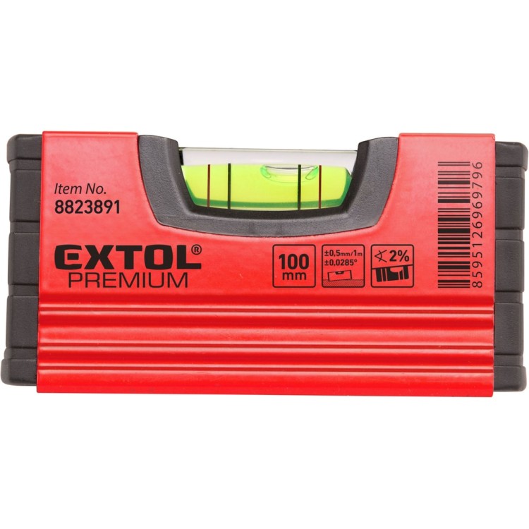 Vodováha kapesní, 100mm EXTOL PREMIUM