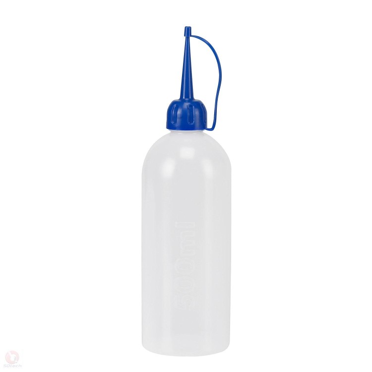 Plastová olejnička 250ml - PE průhledná s uzávěrem
