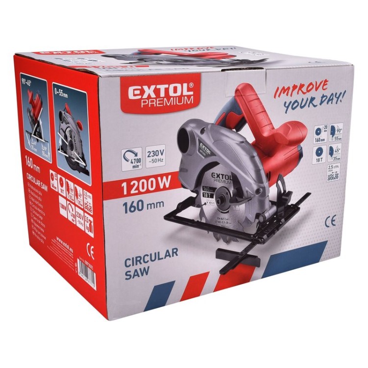 EXTOL 8893005 Pila kotoučová, 160mm, 1200W