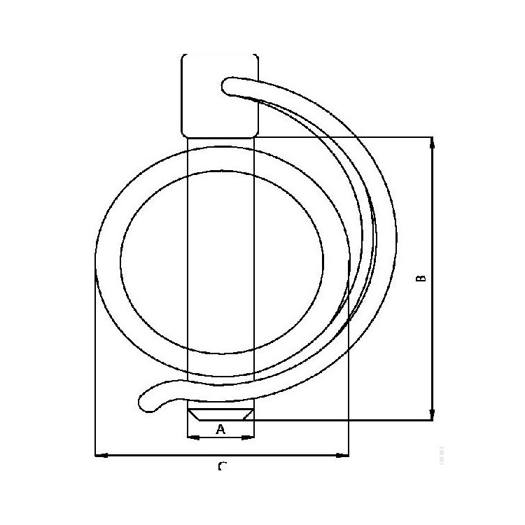 Kolík překlapávací trubkový 4,5x40mm