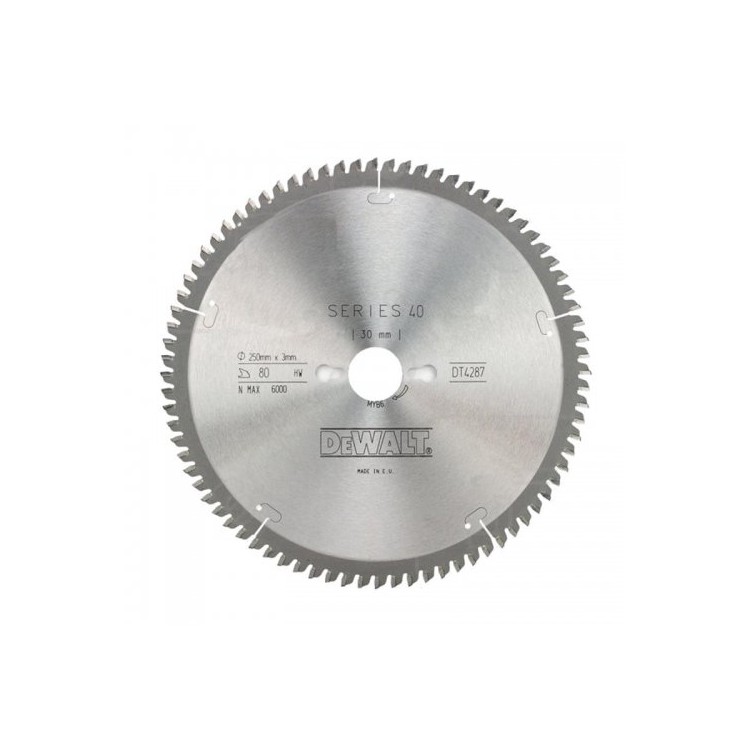 Pilový kotouč 250x30mm 80z TCG -5° DeWALT