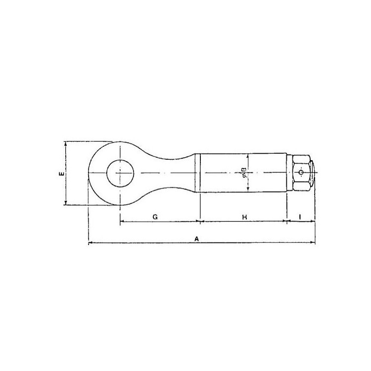 Hlava tažná otočná L=133x44 - pr.52mm, 10t