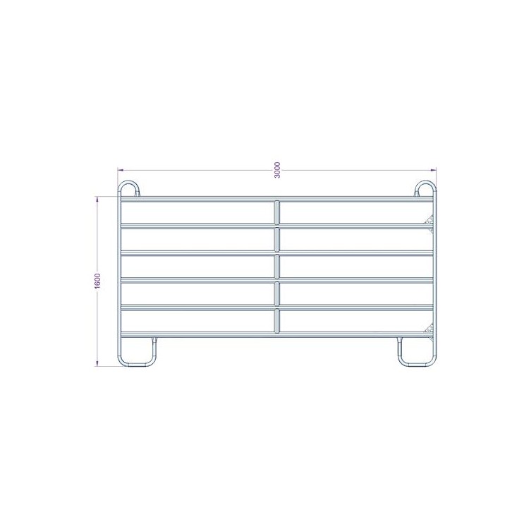 Panel Texas 3 m  rozměr 1600x3000 mm