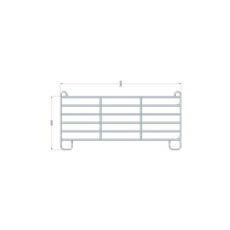 Panel Texas 3,6 m  rozměr 1600x3600 mm